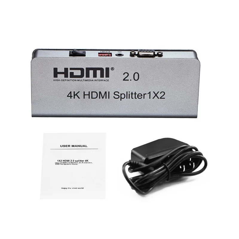 4K 1x8 HDMI 2,0 сплиттер 1 в 2 4 6 8 выход 1X2 1X4 HDMI сплиттер видео конвертер 4 K/60 HZ EDID RS232 для PS3 PS4 PC DVD для tv