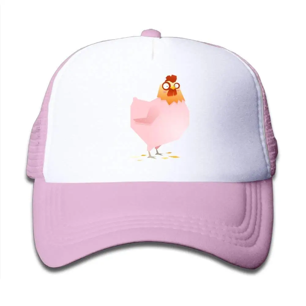 Сетчатая бейсболка Snapback hats Cartoon Hen Boy-Girls, розовый, один размер