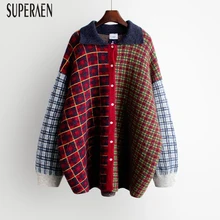 SuperAen весна и осень женский свитер пальто дикая Повседневная мода кардиган с длинными рукавами свитер женский корейский стиль