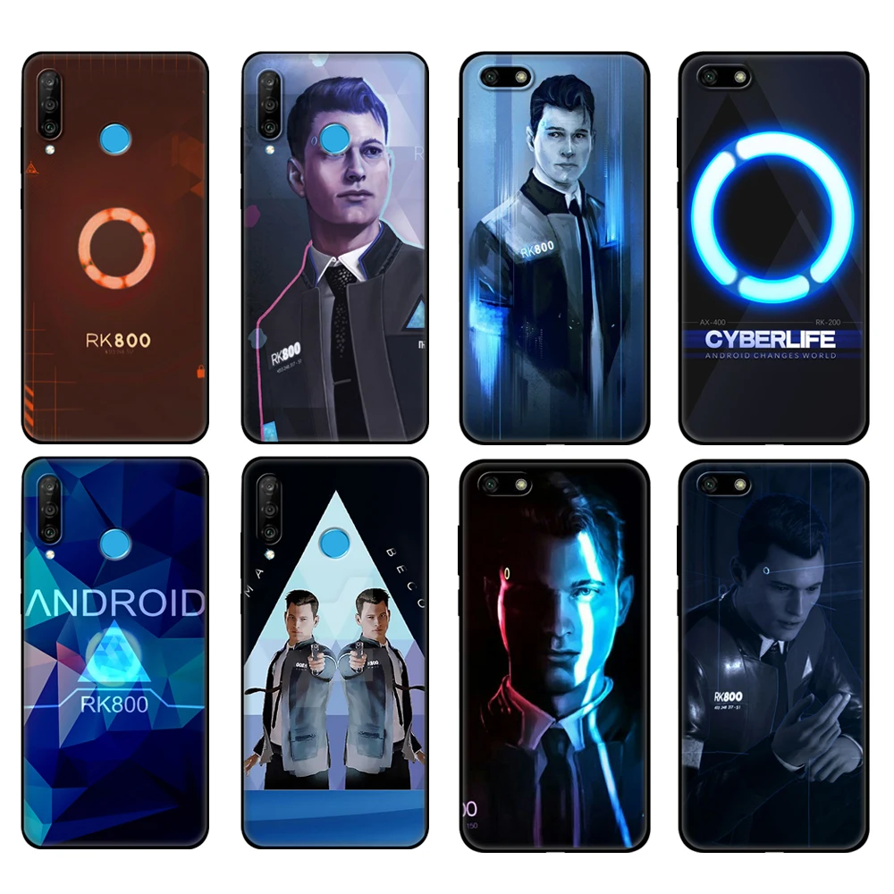 Черный чехол из ТПУ для Huawei Honor 20 Lite 10 10i 20S 30S 30 7A 7s 7C чехол-Обложка Детройт стать