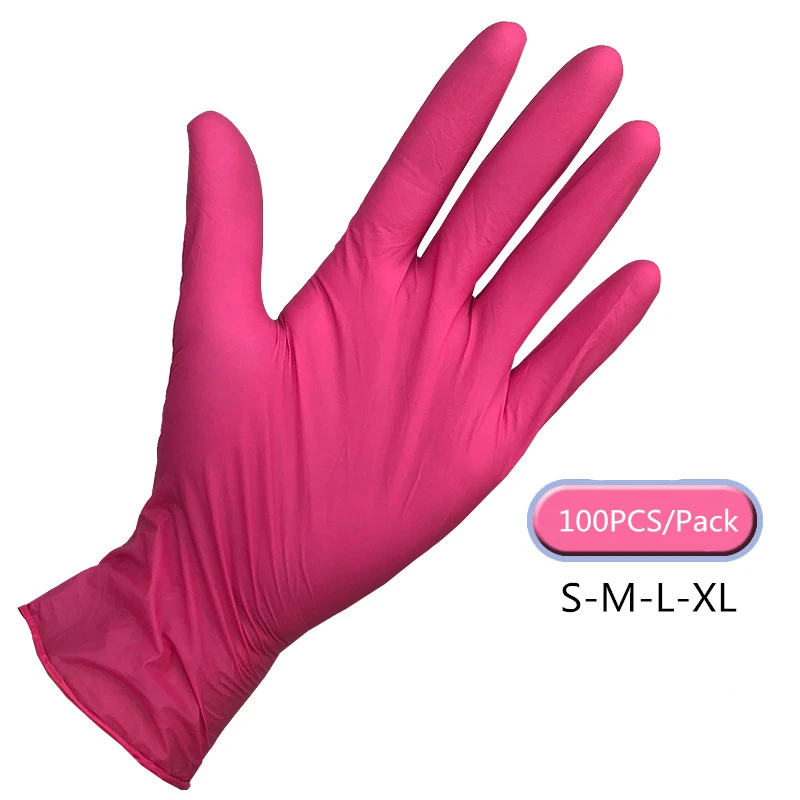 

Disposable Latex Gloves 100PCS Rubber Gloves Food Medical Household Cleaning Gloves Anti-Static Guantes Desechables