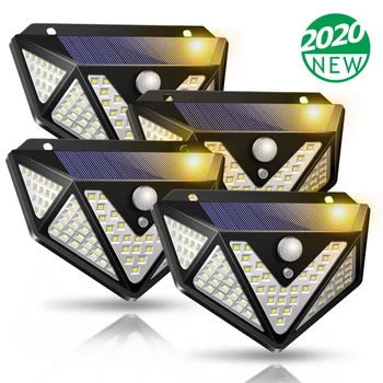 

2020 New LED Solar Light PIR Motion Sensor Wall Light Power Sunlight Outdoor Solar Lighting Waterproof Security Lamp for Garden