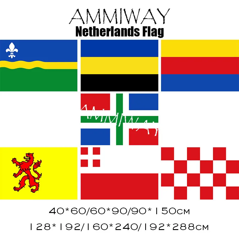 AMMIWAY любой размер флаг провинции Нидерландов флеволанд Гелдерланд Северная