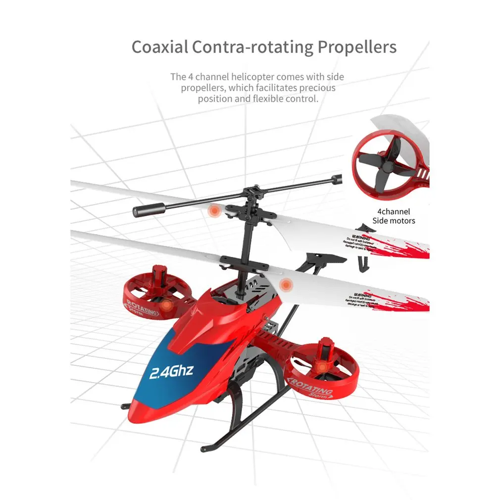 JJR/C JX02 вертолет мини-Квадрокоптер 2,4G 4CH металлический сплав высота удержания парящий самолет для детей игрушки Детский подарок - Цвет: 1
