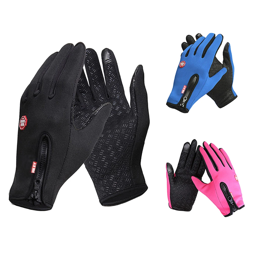 Touch Screen Outdoor Sports Windstopper Ski Gloves Riding Motorcycle Gloves 