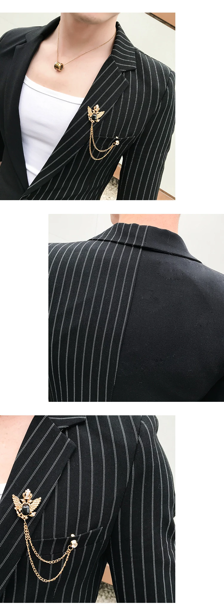 Куртки+ брюки) брендовая одежда мужские осенние модные мужские блейзеры для отдыха/мужской чистый хлопок в тонкую полоску костюм для отдыха пальто