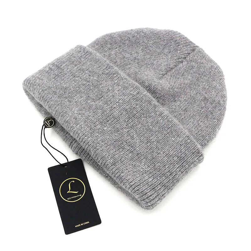 Men Slouch Wool Knitted Beanie Hats Winter Warm Thick Stretch Black Men Beanies Skullies Hats Ski Cap Gorro Invierno Hombre