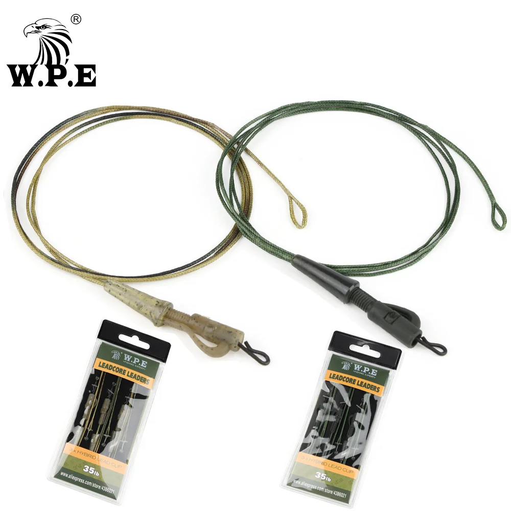 W.P.E Carp Fishing Line 3pcs/pack 35LB/45LB Braided Lead Core Fishing