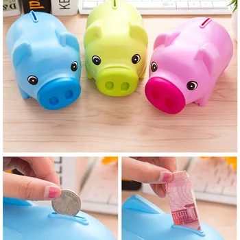 

Piggy Bank Piggy Bank Pig-shaped Piggy Bank Paper Money Coin Money Box Storage Box Creative Decoration Children's Toy Change Box