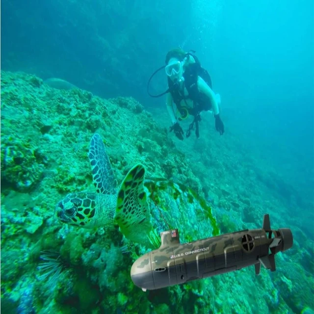 Omnibearing remote control Seawolf upgrade version RC Big submarine 6-Channel 35cm RC Nuclear power Submarine kids toy 4