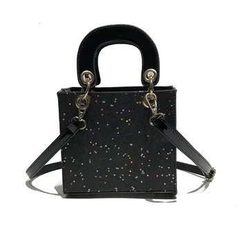 

Bag female 2019 new sequins wearing a mini bag Mini mini stereo bridal bag shoulder slung portable small bag