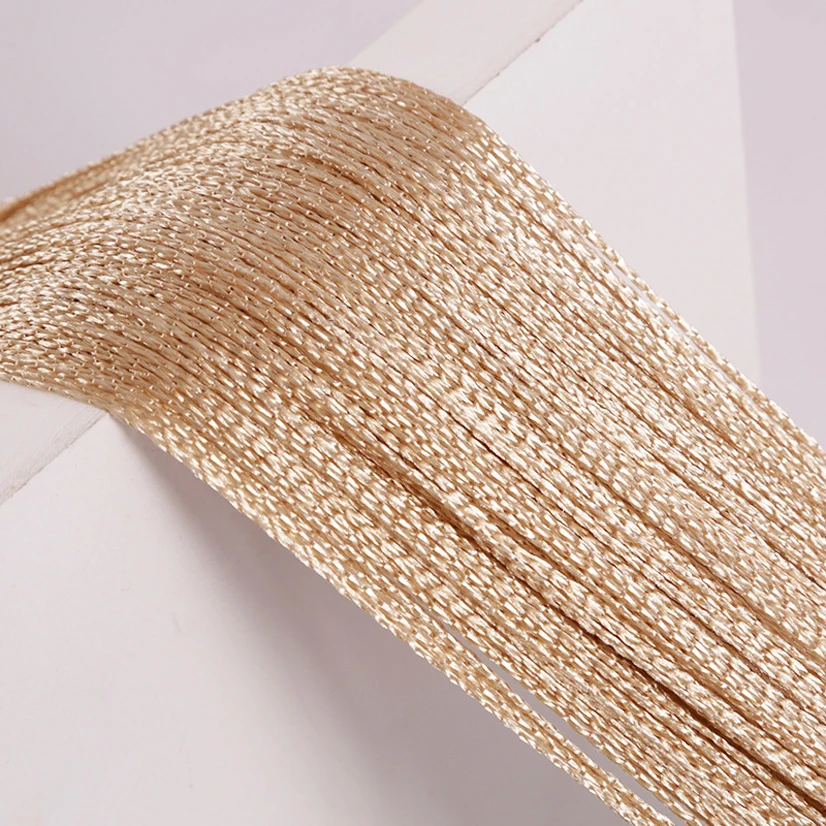 String Curtains 100x200cm Tassel Strings Living Room Window Home Interior Door Line Solid Divider Room Wedding