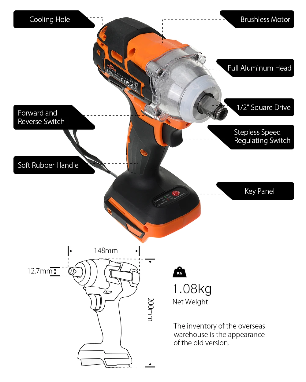 Topshak Impact Wrench