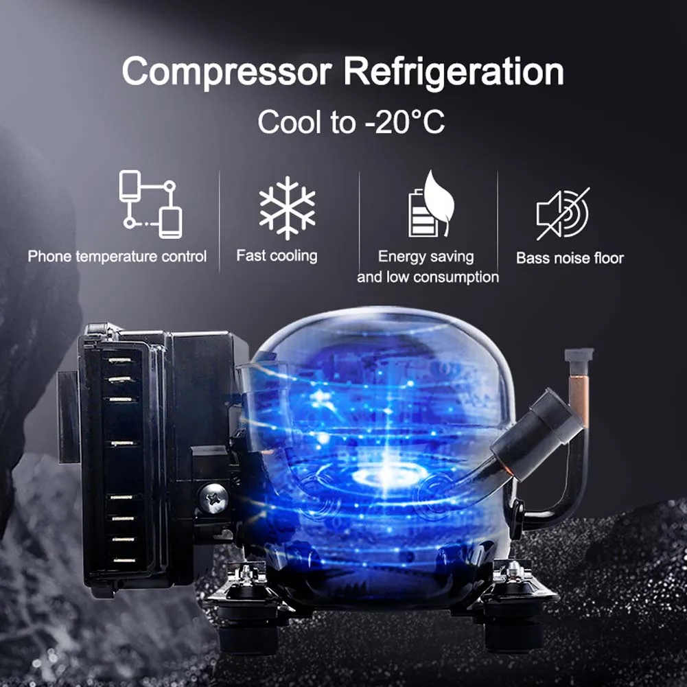 Portable Car Refrigerator Freezer Cooler Auto Fridge Compressor Quick Refrigeration Home Picnic Icebox cooluli classic 4 liter small mini fridge