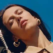 YMYW модные круглые с-образные полые геометрические Амулеты медные серьги-гвоздики для женщин золото; серебро; сережки массивные панк металлические бижутерия