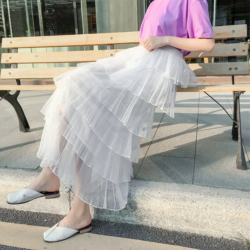 Gimmetheyoung★韓国★人気★G_TUTU LAYERED COTTON SKIRT 2色 H633ed762775f45a6ac15a043396f7