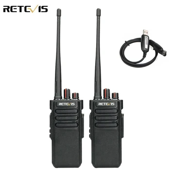 

Powerful Walkie Talkie IP67 Waterproof RETEVIS RT29 2PCS UHF/VHF Long Range Two-way Radio Transceiver for Farm Factory Warehouse
