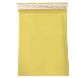 10 упаковок желтый самозапечатывающийся мягкий влагостойкий анти-давление Пузырьковые конверты мешок почтовой бумаги