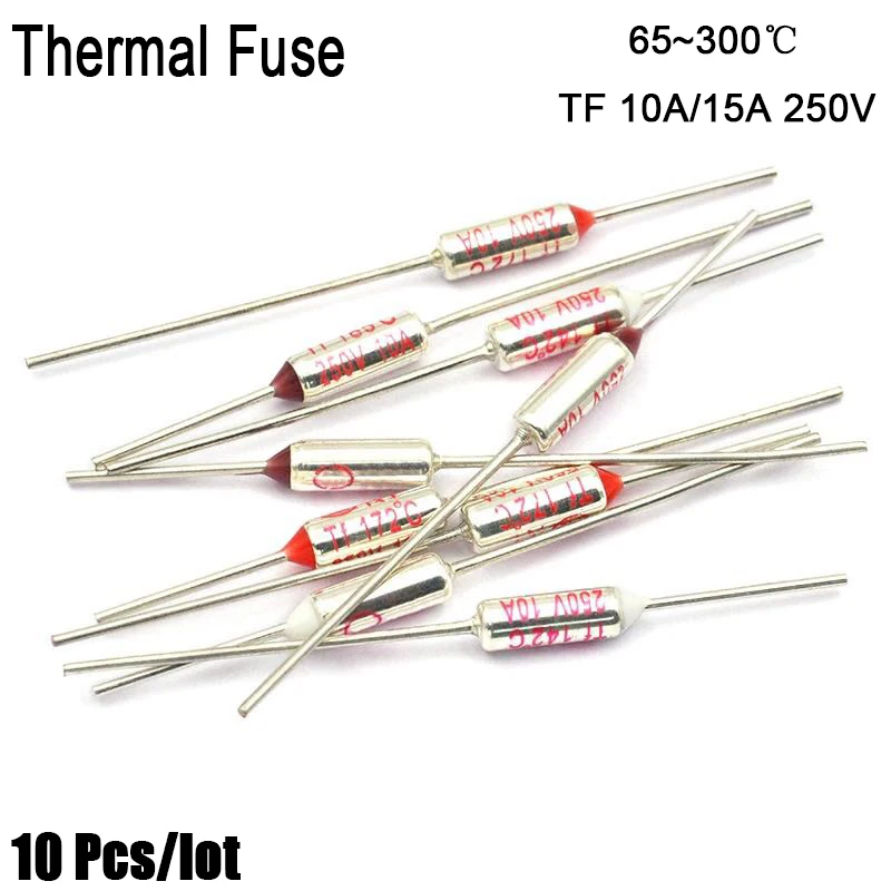 

TF Thermal Fuse RY 10A 15A 250V Temperature 65C 192C 85C 90C 75C 65C 105C 100C 110C 120C 130C 150C 200C 240C 250C 280C 300C