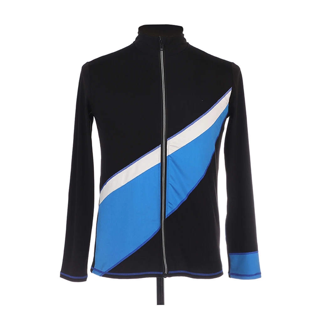 Women Girls Figure Ice Skating Jacket Skate Outfit Top Sportswear Gymnastics Dance Thermal Top Skating Compression Gym Coat