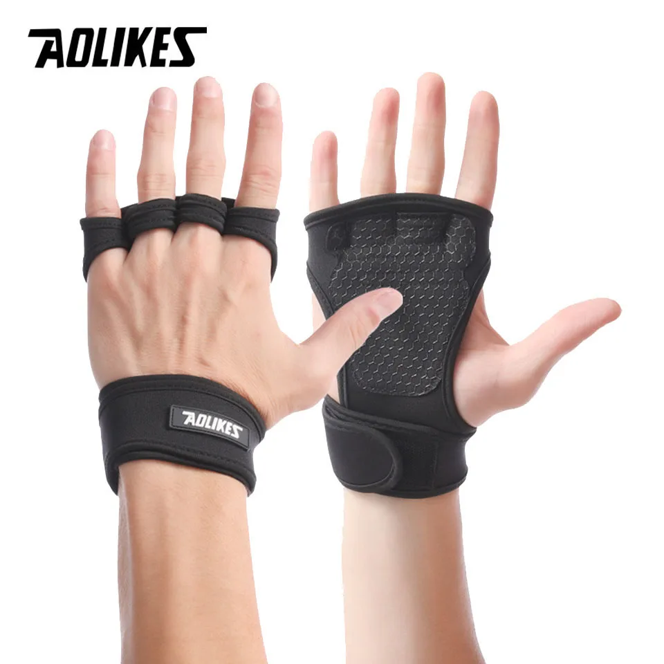 Guantes de silicona para Fitness, mancuernas para levantamiento de pesas,  entrenamiento, Crossfit, gimnasio, hombre y mujer - AliExpress