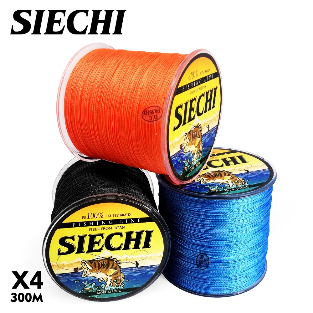SIECHI 4 нити 8 нитей японская плетеная леска многонитевая 300 м плетеный шнур для