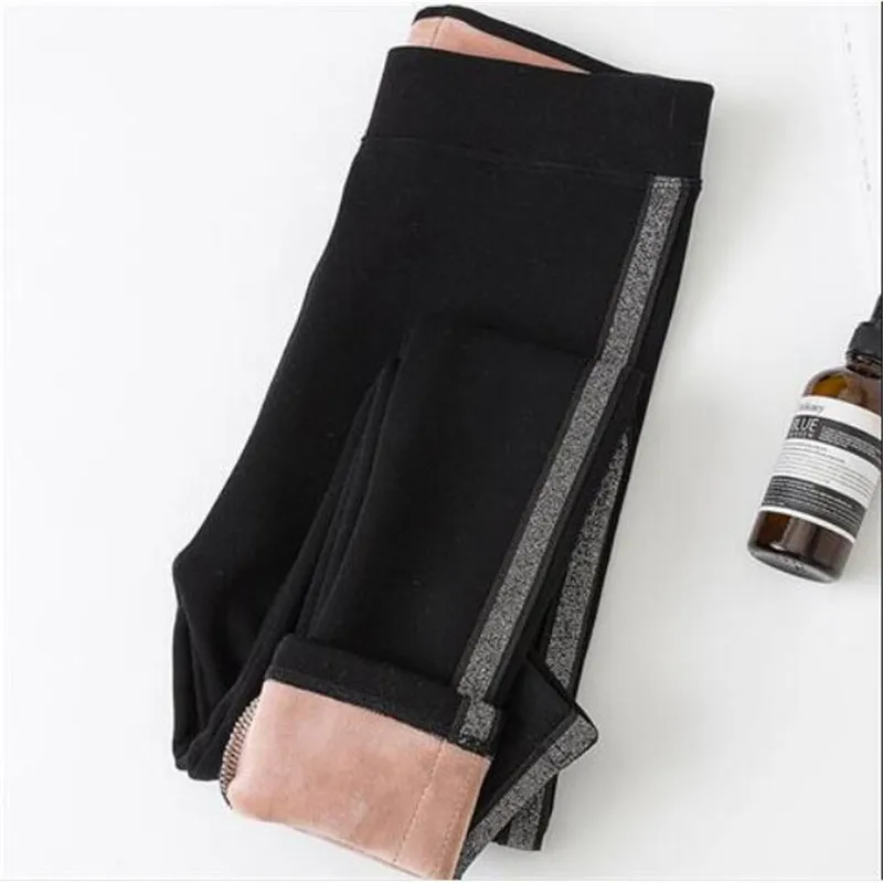 

2019 Fall Winter Women Warm Leggings Skinny Thick Velvet Women Pants Fleece Trousers Lambskin Cashmere