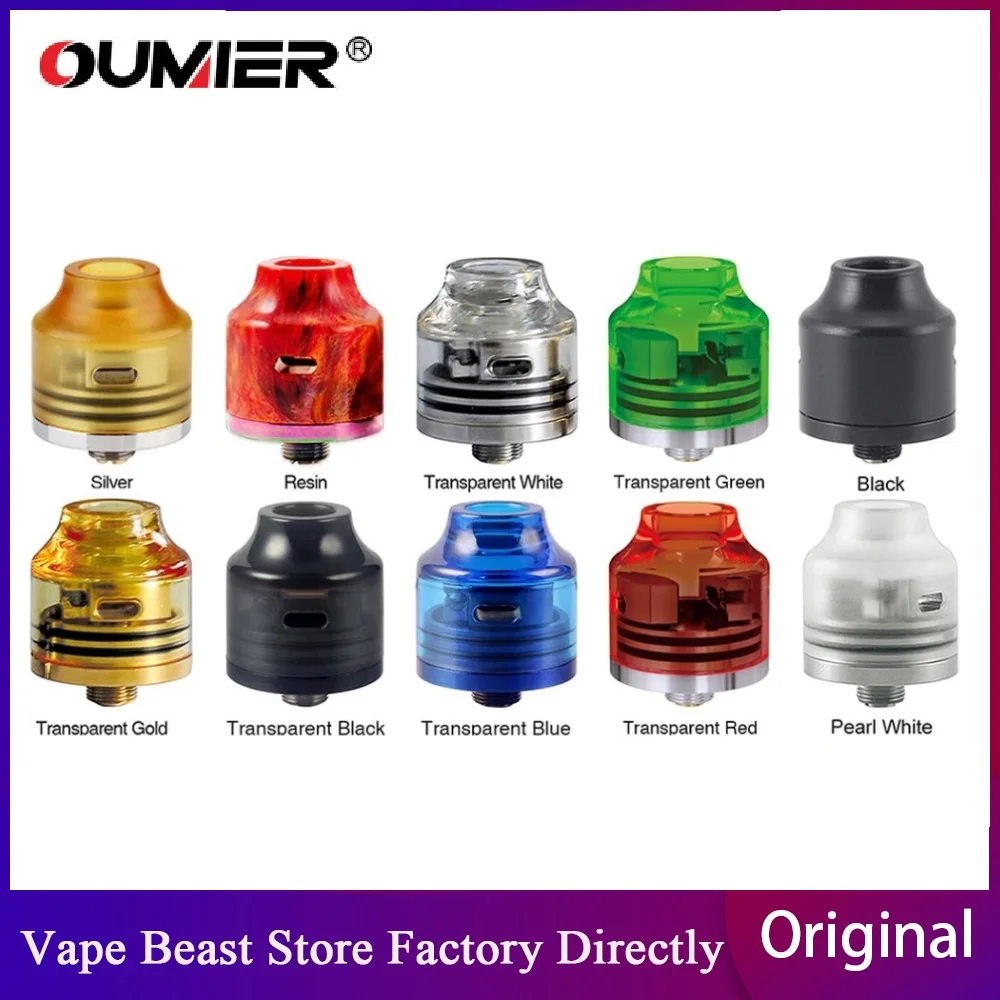 Оригинальный бак OUMIER WASP NANO RDA диаметром 22 мм однокатушечный Восстановленный