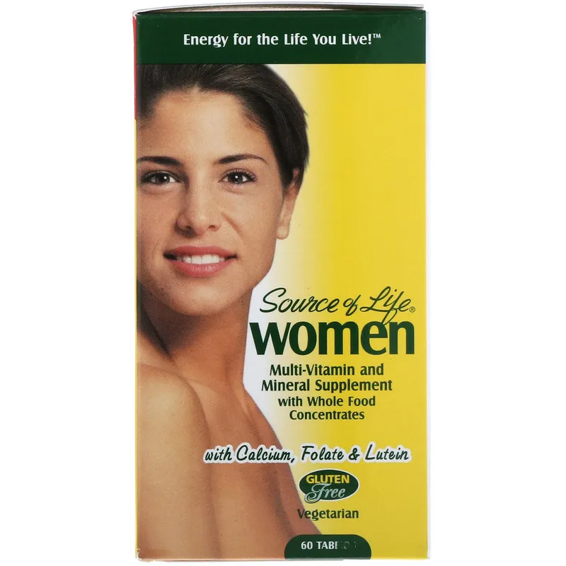 

Source of Life, Women, Multi-Vitamin and Mineral with Whole, 60 Tab