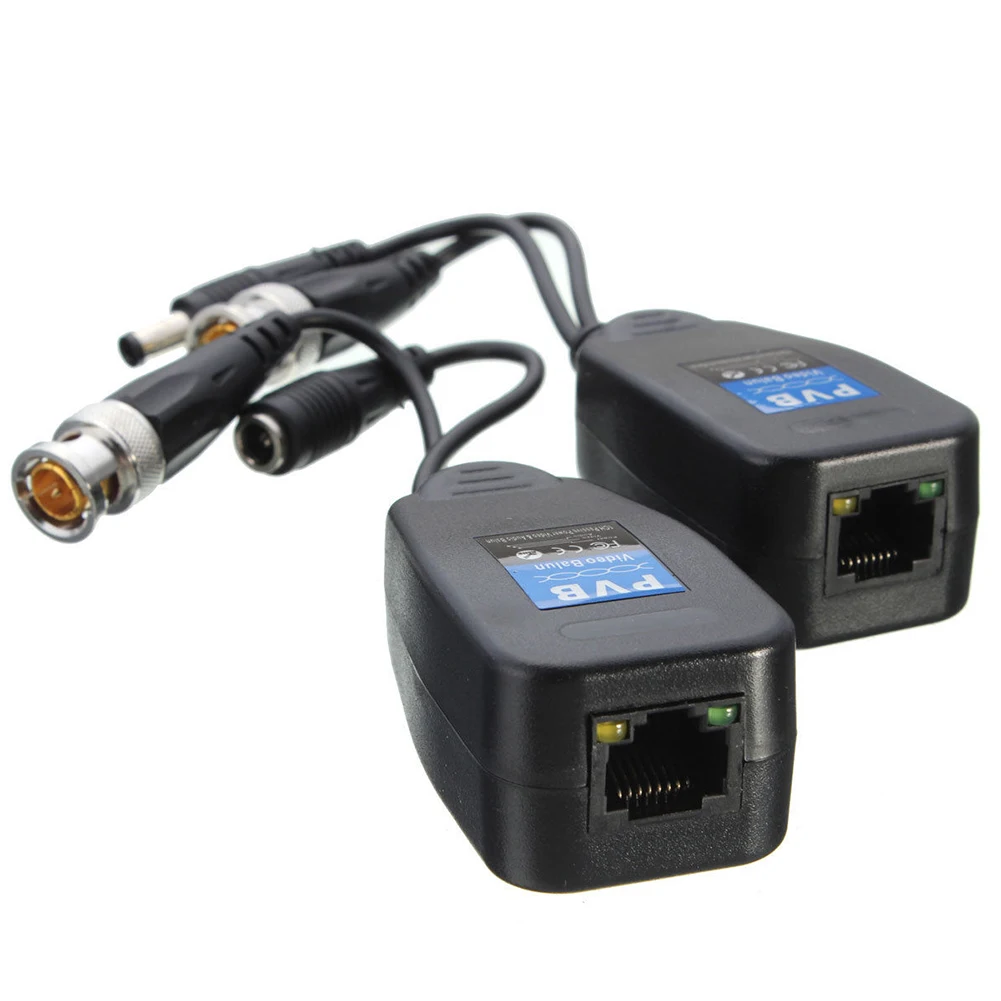 Камеры 1 КАНАЛ КОАКСИАЛЬНЫЙ пассивный разъем прочный ABS компактный CCTV анти-помехи HD балун трансивер видео Мощность 2 в 1