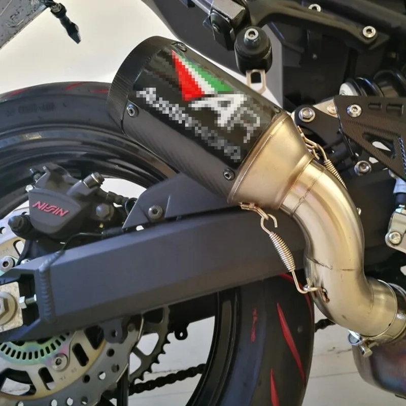 60 мм на входе универсальный мотоцикл AR выхлопной углеродного волокна ЧПУ для BMW s1000rr Yamaha R6 r1 Aprilia RSV4 ATV MT09 R3 R15 Z900 Z25