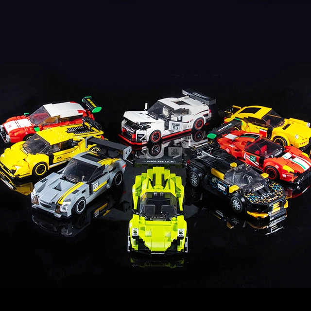 Compatible con Lego coches de carreras de alta tecnología bloques de  construcción carrera famosa coche deportivo de velocidad clásico regalos  para niños - AliExpress