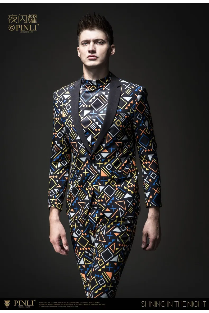 Мужской повседневный Ночной костюм весенний пиджак BY183106061 и ...