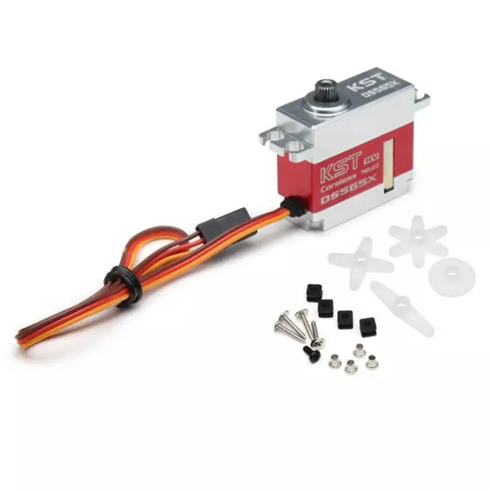 

KST DS565X 6.0KG 8.4V Digital Metal Gear Servo Coreless Servo 2 Ball Bearing For 450-500 RC Helicopter RC Servo