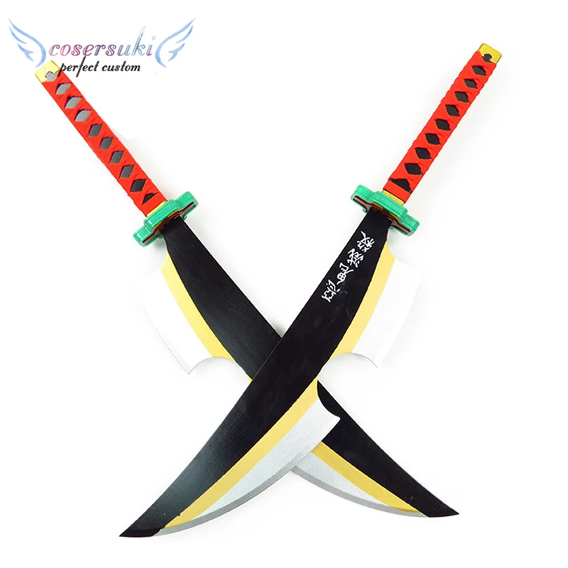 悪魔特効 Kimetsu なし Yaiba Uzui 天元武器小道具コスプレ小道具サムライ剣 Costume Props Aliexpress