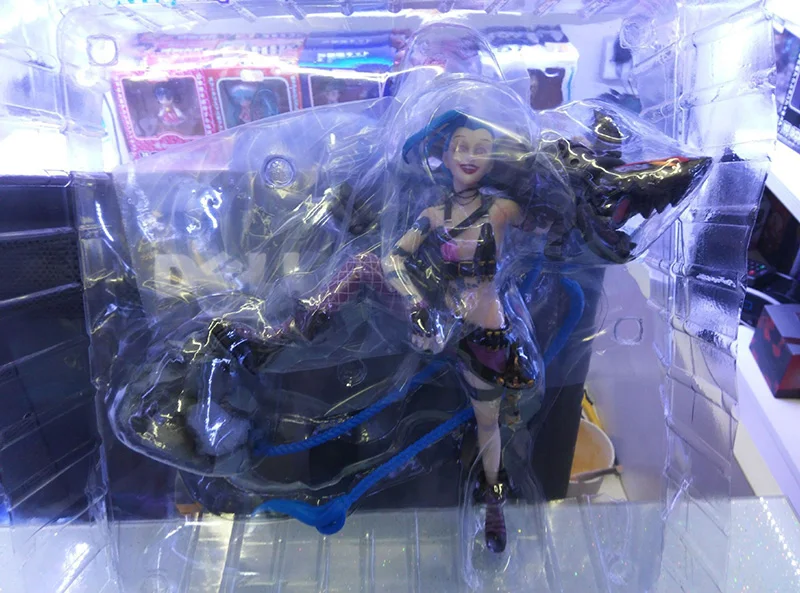 Экшн фигурка игрушка Jinx 23 см кукла из ПВХ Коллекционная девушка Герой альянс игра