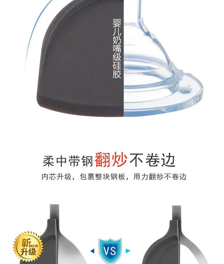 Kitchen Kitchenware Stainless Steel Non-stick Pot Silica Gel Shovel Kitchen Cooking Spatula Food Grade Silica Gel chao chan