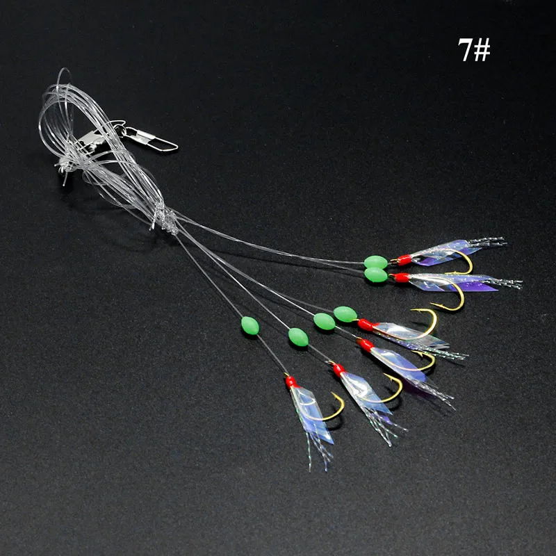 

Fishing Hooks Rigs Wire Leader 6 Swivel Carp String Anti-winding Stainless Steel 62KF