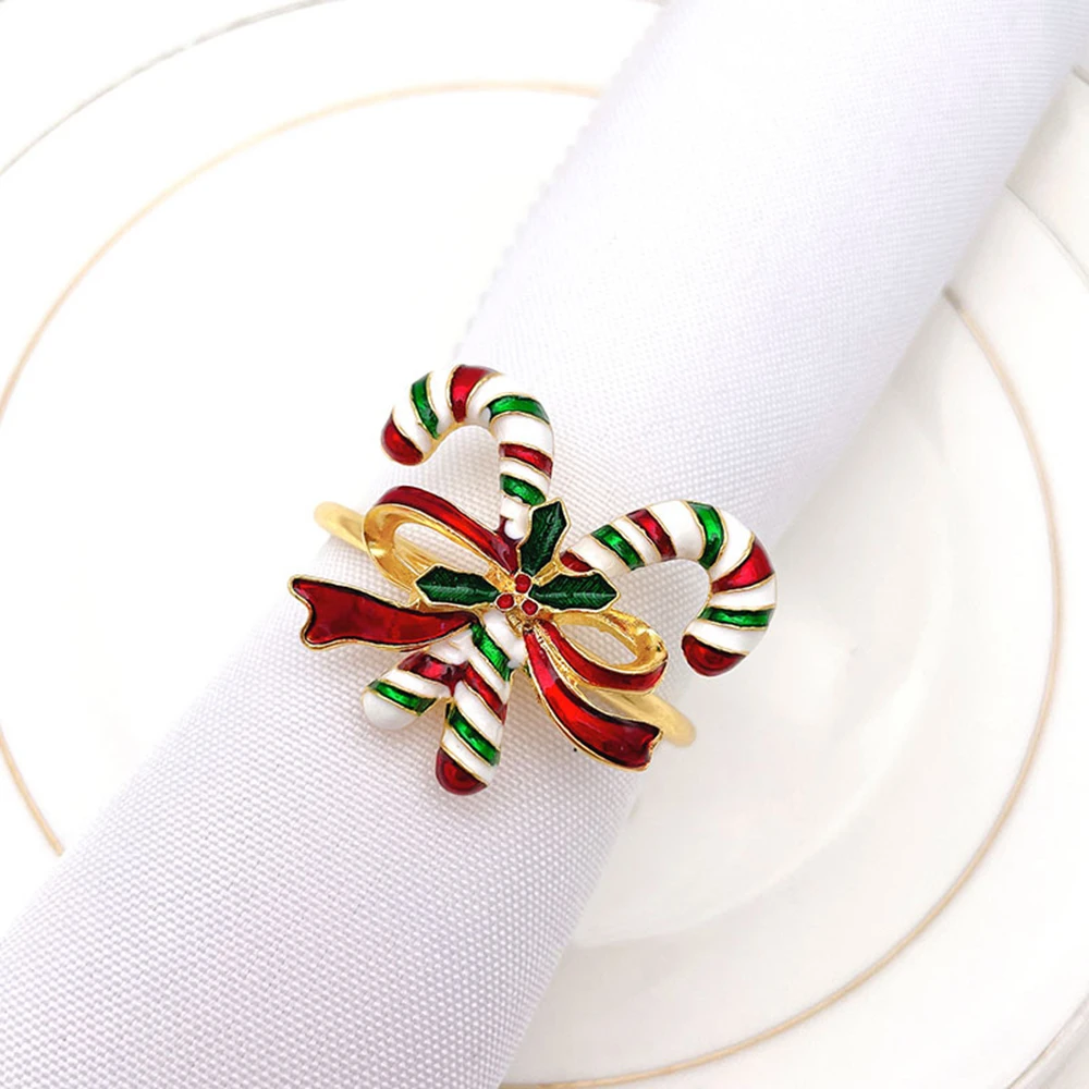 Bell Buckle Christmas 2022 2022 Metal Christmas Napkin Rings Bow Flower Wreath Napkin Buckle Holders  Ring Bell Elk Santa Home Table Xmas Decoration New|Napkin Rings| -  Aliexpress