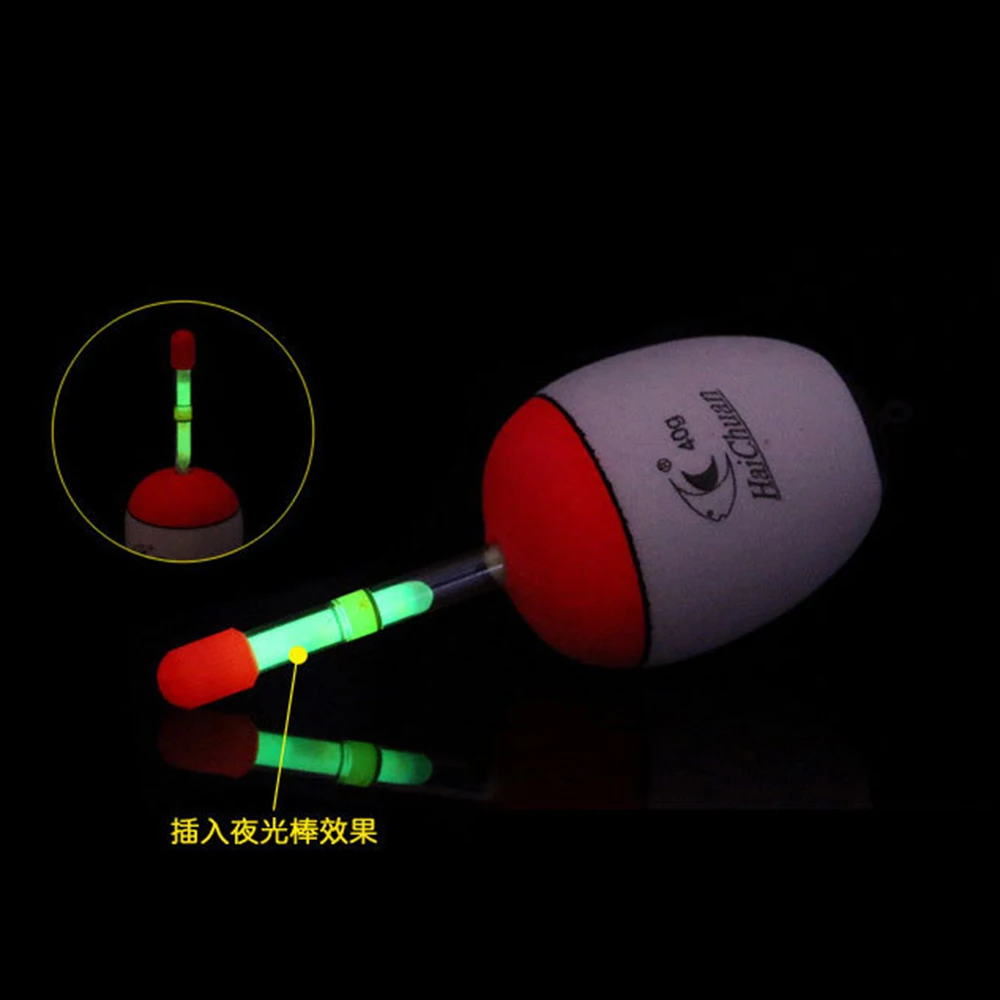 Обновленная версия EVA Поплавок 10 г/20 г/30 г/40 г поплавок ночной светящиеся палочки пузатый живот рыболовные снасти инструмент