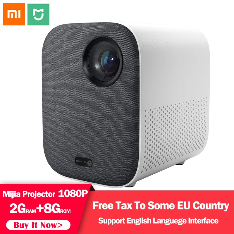 Xiaomi Mijia смарт-проектор ТВ Full HD 1080P 2,4g/5g wifi проектор Молодежная Версия светодиодный проектор домашний кинотеатр Поддержка Dolby HDR 3D