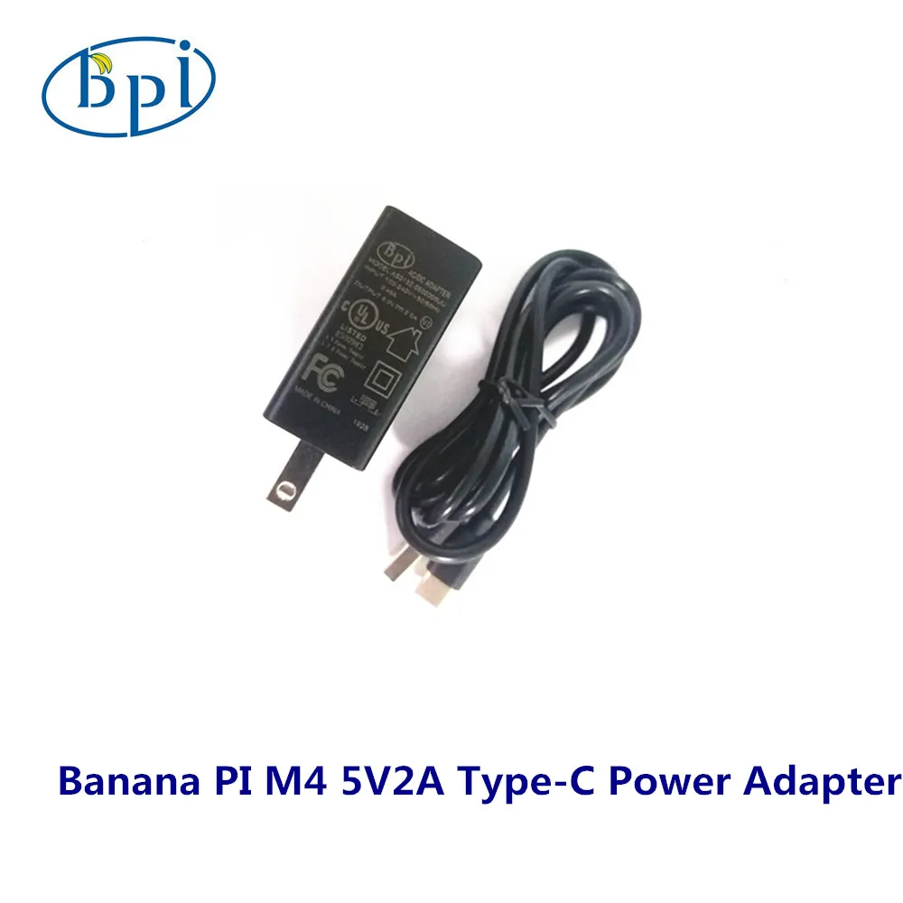 

Banana Pi M4 5V2A Charger +Type-C cable Power Adapter EU ,US optional