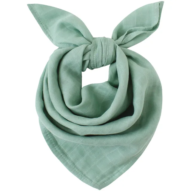 60*60cm Muslin Bamboo Cotton Baby Blanket Baby Newborn Blankets Newborn Swaddle Wrap Burp Cloths Towel Pielucha dropshipping Dark Green-T