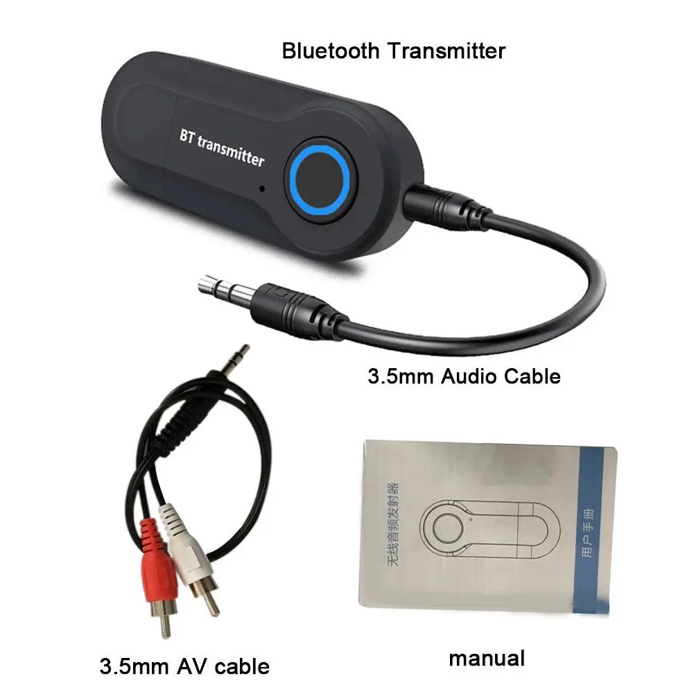 USB Bluetooth аудио передатчик приемник 3,5 мм BT 4,2 излучатель беспроводной аудио адаптер для ТВ мобильного телефона наушники ПК ТВ динамик