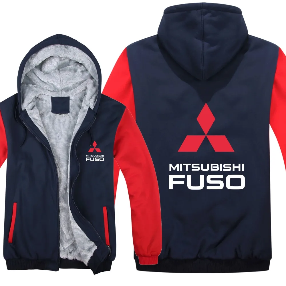 Грузовик Mitsubishi Fuso толстовки куртка зимний мужской пуловер Мужское Пальто Повседневное шерстяное лайнер флис Mitsubishi Fuso толстовки