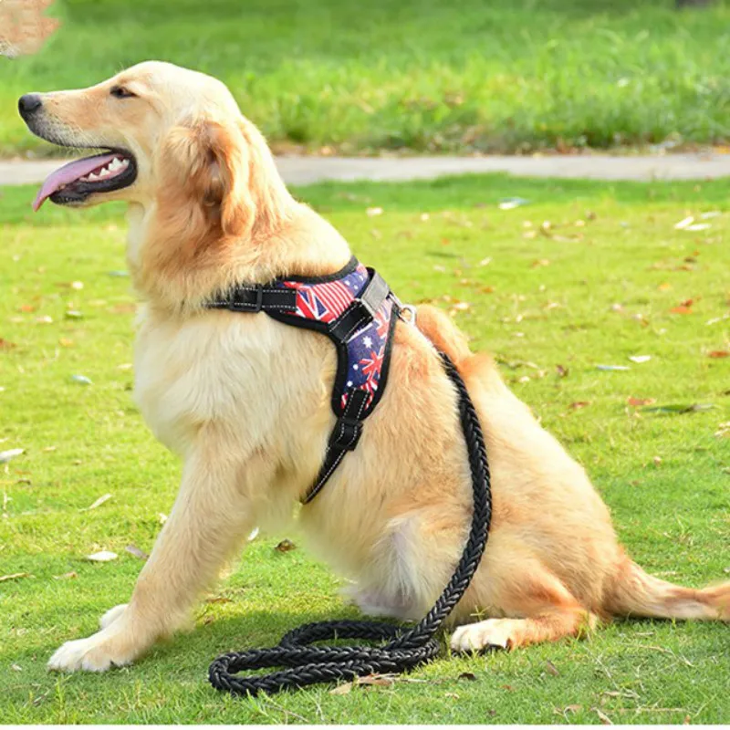 Durable Reflective Pet Dog Harness Adjustable Dog collars Walking