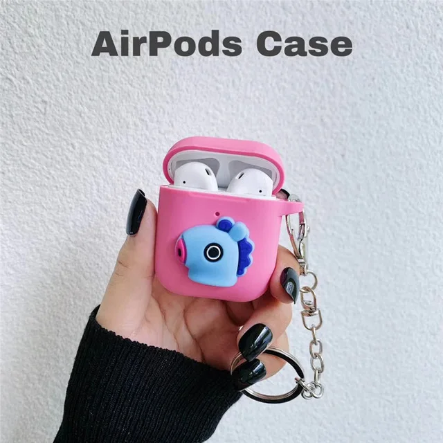 Милый мультяшный Мягкий силиконовый чехол для Apple Airpods 2 3 Чехол беспроводные Bluetooth игрушечные наушники история для airpods Pro Чехол