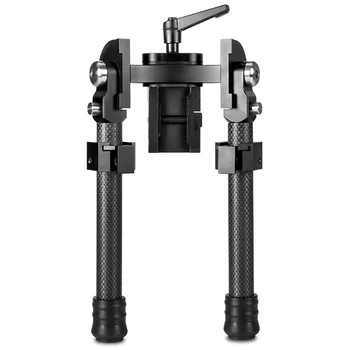 

V10 Carbon Fiber Rifle Tactical Tripod Mount 6.5'' - 9" Adjustable Quick Release 20mm Picatinny Rail Hunting Accessories