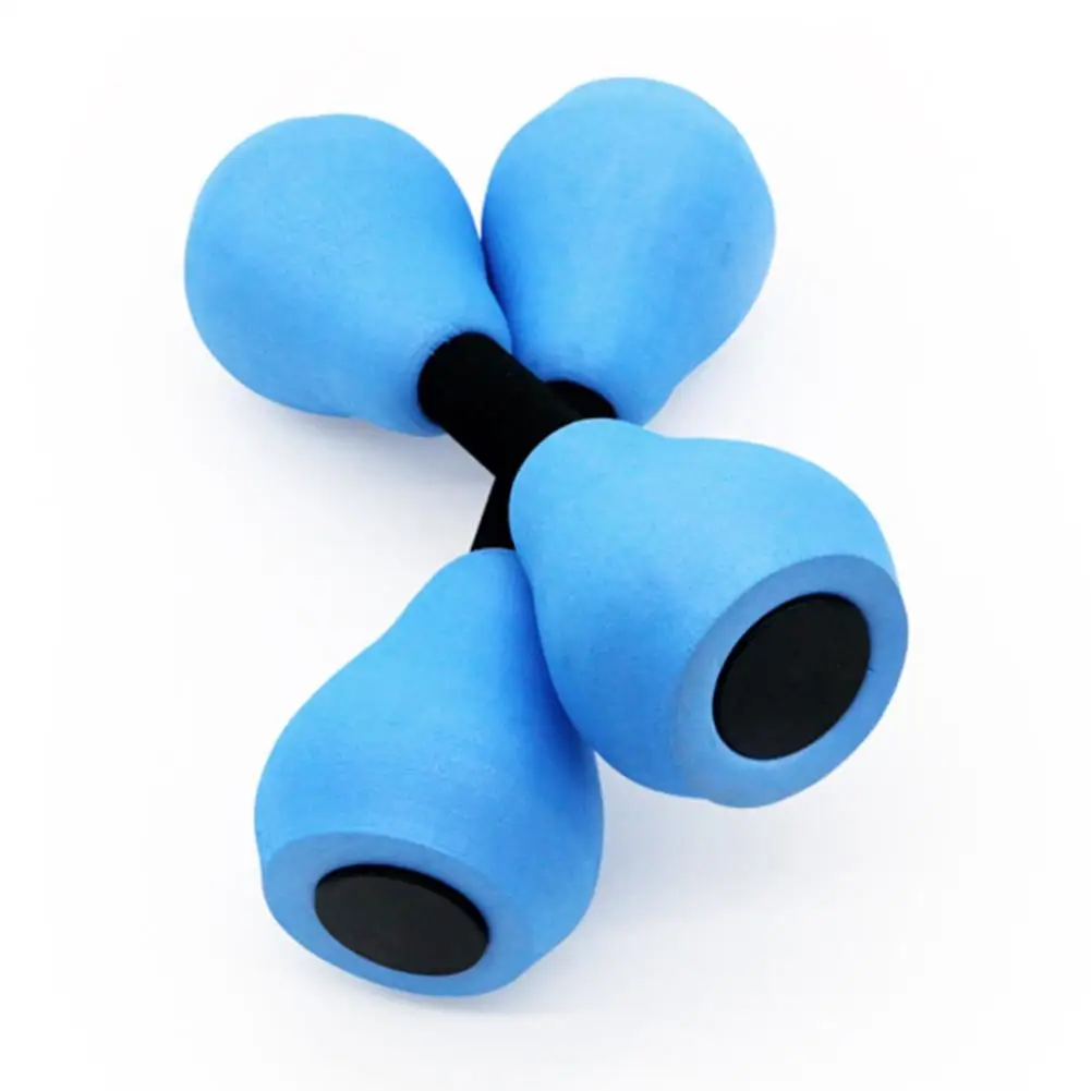 1 Pair EVA Water Foam Floating Dumbbell Aquatic Exercise Dumbells Swimming Pool Water Barbells Hand Bar For Yoga Fitness