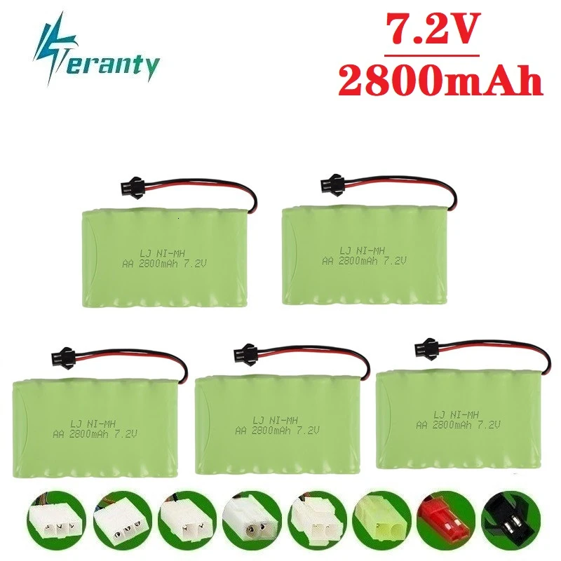 M Модель) 7,2 v 2800mah NiMH батарея для Rc игрушки автомобильные танки поезда Робот Лодка пистолет Ni-MH AA 700mah 7,2 v аккумуляторная батарея